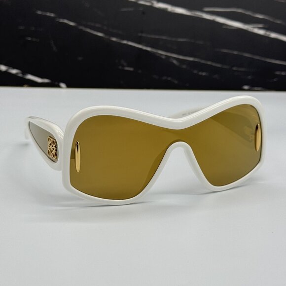 NEW LOEWE LW40131I 25G WHITE/GOLD UNISEX SUNGLASSES LOEWE